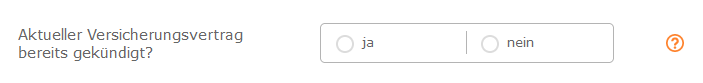 Abfrage der Kündigung im Motorradversicherungsrechner